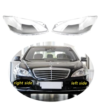 Použitie Pre Benz W221 na roky 2009-2013 S-Class S300 E350 Transparentný Kryt Svetlometu Tienidlo Lampy Predného Svetlometu Shell Tienidlo Objektívu shell