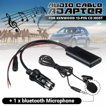 Pre Kenwood Car Audio CD Hosť 13-pin 12V Auto Handfree Audio bluetooth 5.0 HIFI AUX kábel Kábel Adaptéra S Micphone