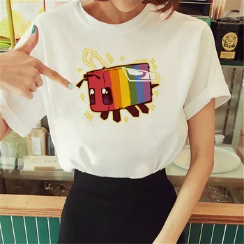 Pride Tričko t-shirts ženy komické Japonský návrhár top dievča zábavné dizajnér harajuku oblečenie