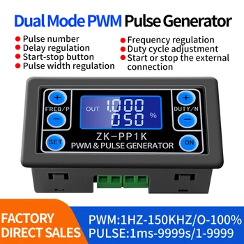 PWM Impulzov Frekvencie Generátora Duálny Režim Square Wave Generátor LCD Displej 1-Channel DC 3.3 V-30V Frekvencia zapnutia Nastaviteľné