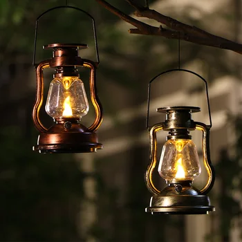 Retro slnečné Petrolej lampa kôň svietidla prenosné lampy domova vonkajšie záhradné dekorácie LED plameň sviečkach