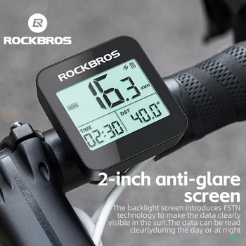 Rockbros úradný Počítač GPS Tachometer MTB IPX6 Nepremokavé Automatické meranie Rýchlosti Zobraziť počítadlo kilometrov na Bicykli Počítača