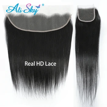 Skutočné HD 13x4Lace Čelnej Kosti Rovné Preplucked cheveux humain 100% Ľudské Vlasy, 4x4 5x5 Čipky Uzavretie Len Mäkké, Zodpovedať Všetky Pokožky