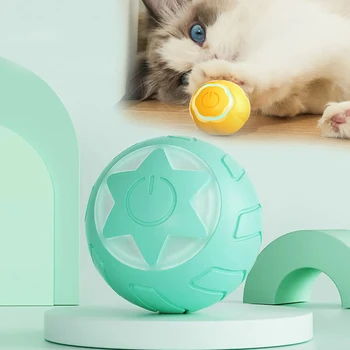 Smart Hračiek pre Mačky Rolling Loptu Nabíjateľná Electic Interaktívne Hračky pre Mačky Prípravy Samostatne sa pohybujúcich Zábavné Príslušenstvo pre Mačiatka Pet