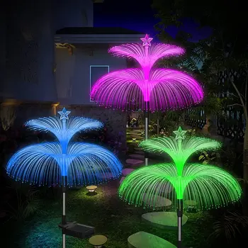 Solárne medúzy ľahké záhradné svetlo vonkajšie vodotesný led trávnik záhrada krajiny dekorácie farba atmosféru pre vloženie svetlá