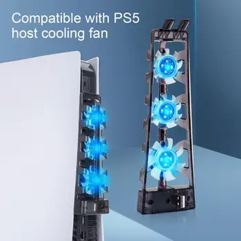 Stlmiť Ľahký 3 Ventilátory Jednoduchá Inštalácia Konzoly Hosť Chladiaci Ventilátor Hra Príslušenstvo pre PS5