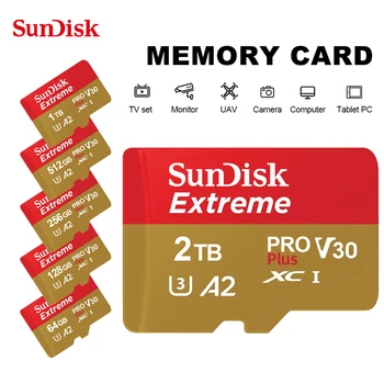 SunDisk 2TB/1 TB UHS-I, Pamäťové Karty 512 gb diskom 256 GB Flash Micro SD TF Karta 128 GB Mobilné Skladovanie Mini Card 64GB Pre Telefón, Fotoaparát