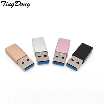 TingDong Vysokej Kvality Converter Adaptér USB C do USB Adaptér USB Typu C Samica na USB 3.0 Samec Konektor pre Adaptér