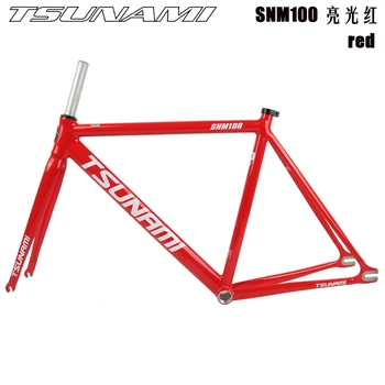 TSUNAMI SNM100 Fixed Gear Bicykel Rám 49 cm 52 cm 55 cm 58 cm Hliníkovej Zliatiny Závodnej dráhe Bicykli Fixied Rám Stopu Rámik