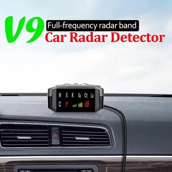 V9 Auto Radarový Detektor Anglický Ruský Hlas Výstražný Ovládanie Rýchlosti Detektor