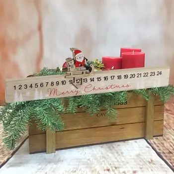 Vianočné Santa Časovač, Kalendár Slávnostné Drevené Domova Tvorivé Eko-šetrné Časovač Jazdca na Dovolenku