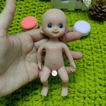 WW1569 6inch 15 cm 100 g 100% celého Tela Mini Silikónových Reborn Baby Doll Nevyfarbené Nedokončené Realistické Bábiky pre Deti Hračky