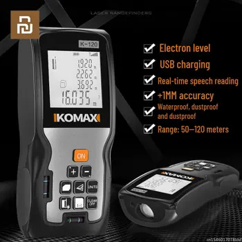 Youpin KOMAX Mini Laserový Diaľkomer Prenosné Infračervené Meracie Pravítka Elektronické Pravítko s Vysokou Presnosťou Izba Meracie Prístroje