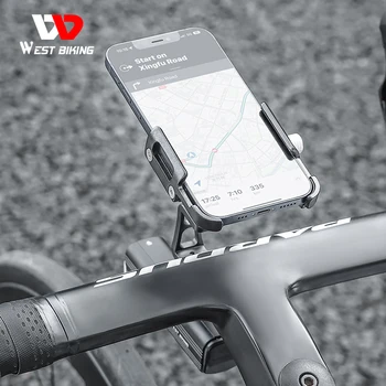 ZÁPAD BICYKLE Požičovňa Mobilný Telefón Podporovať Akcia Fotoaparát Svetlometu Držiak na Bicykel Telefón Stojan, Držiak, Otočná Cyklistické Vybavenie